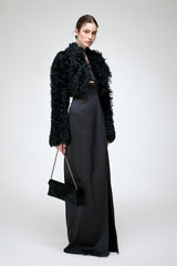 Ella - Black Shearling Jacket