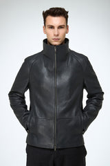 Riccardo - Anthracite Leather Jacket