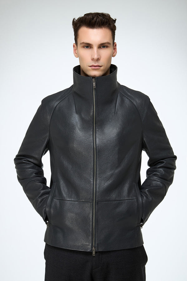 Riccardo - Anthracite Leather Jacket