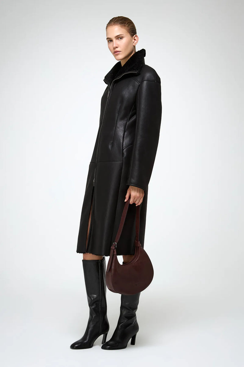 VSP - Salome - Black Shearling Coat