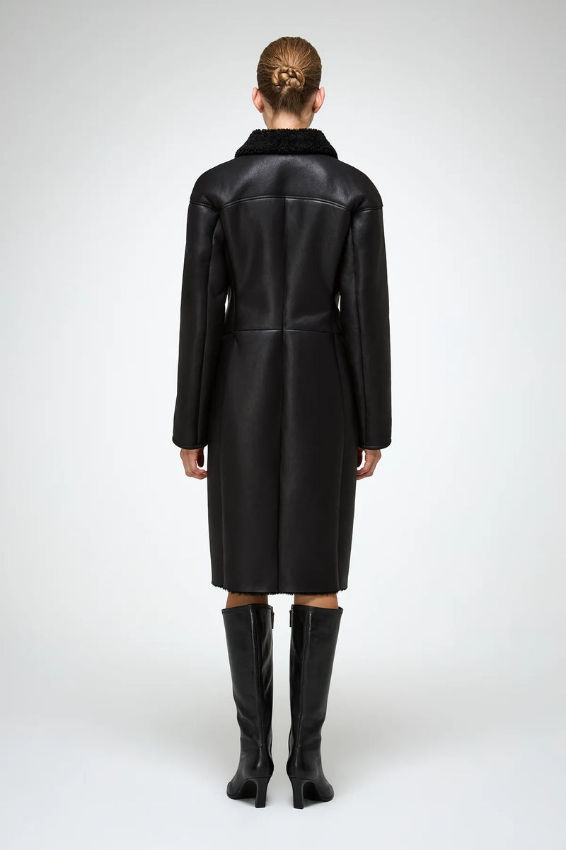 VSP - Salome - Black Shearling Coat