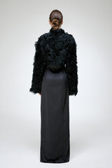 Ella - Black Shearling Jacket