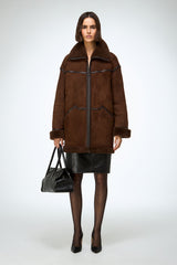 VSP - Dina - Tobacco Shearling Coat