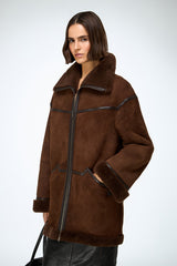 VSP - Dina - Tobacco Shearling Coat