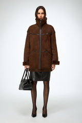 VSP - Dina - Tobacco Shearling Coat