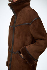 VSP - Dina - Tobacco Shearling Coat