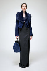 Yva - Blue Shearling Jacket