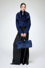 Yva - Blue Shearling Jacket