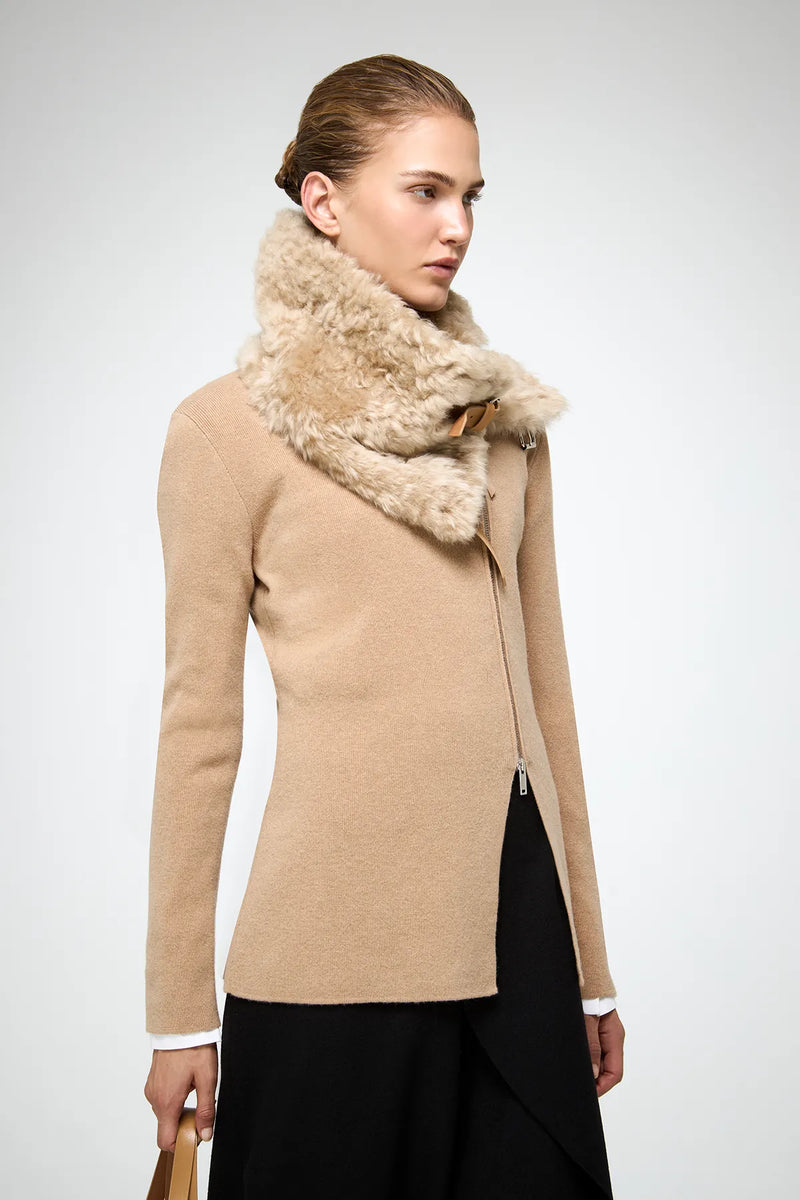 VSP - Jacotte - Brown Leather Neckwarmer