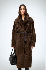 Gabrielle - Brown Shearling Coat