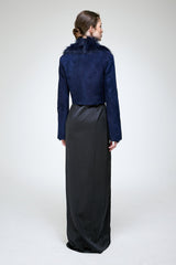 Yva - Blue Shearling Jacket