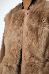 VSP - Florence - Sand Shearling Coat