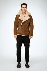 Tristan - Camel Shearling Jacket