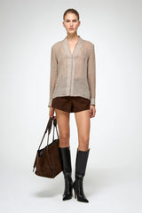 VSP - Iva - Ramie Beige Shirt