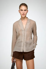 VSP - Iva - Ramie Beige Shirt