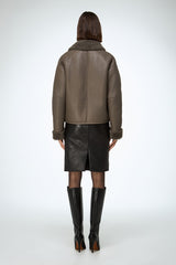 VSP - Pia - Stone Shearling Jacket