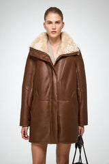 VSP - Prescillia - Brown Shearling Coat