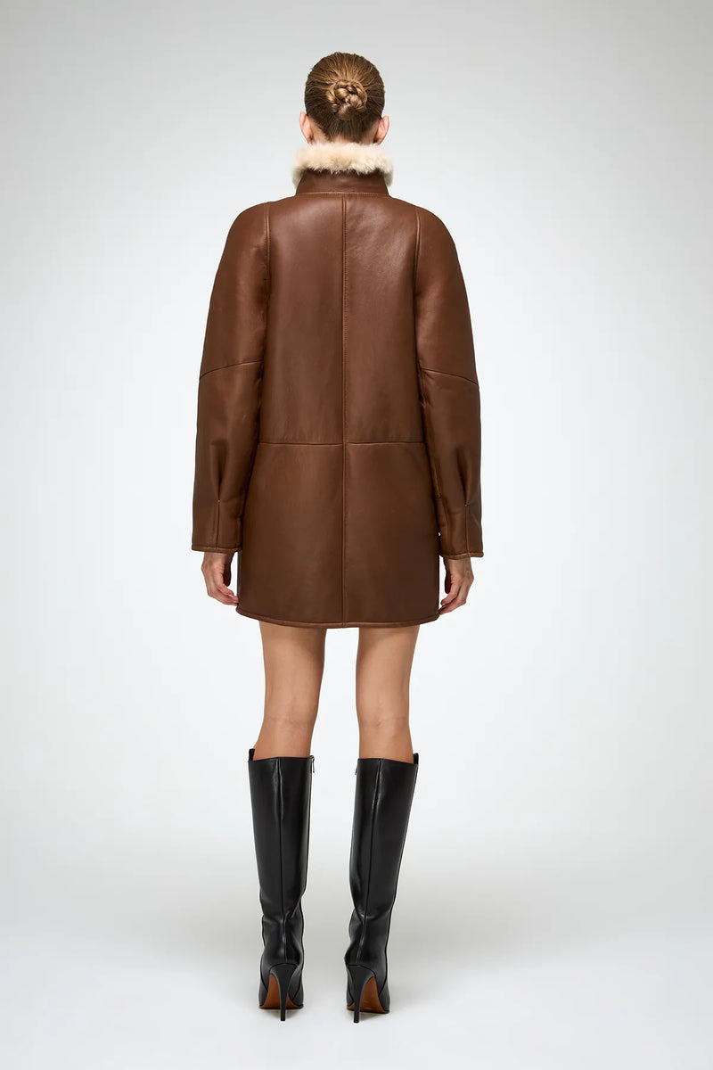 VSP - Prescillia - Brown Shearling Coat