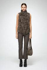 VSP - Solene - Stone Shearling Vest