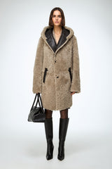 Fabiana - Stone Shearling Coat