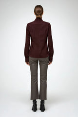 VSP - Talia - Burgundy Leather Shirt