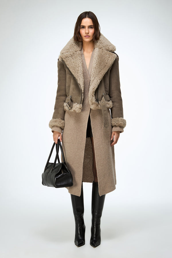 Tierra - Anthracite Shearling Jacket