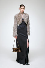 Ella - Grey Shearling Jacket