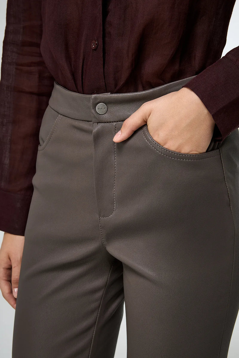 VSP - Ambre - Grey Leather Pant
