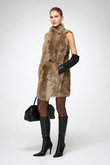 VSP - Siena - Desert Beige Shearling Vest