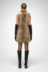 VSP - Siena - Desert Beige Shearling Vest