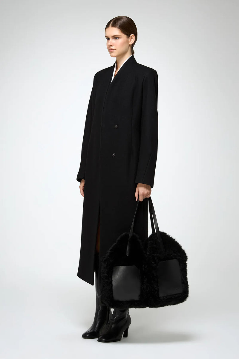 VSP - Luce - Black Wool Coat