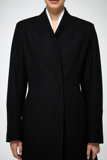 V S P - Luce - Black Wool Coat
