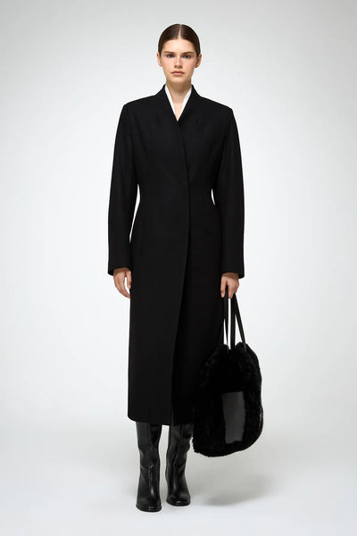 V S P - Luce - Black Wool Coat