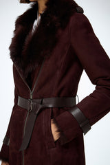 VSP - Lyza - Cherry Shearling Coat