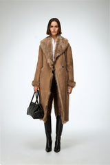 Rosanna - Sand Shearling Coat