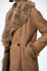 Rosanna - Sand Shearling Coat