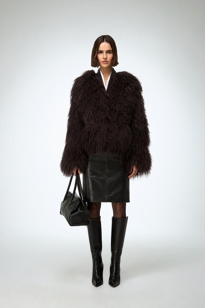 Daniela - Brown Shearling Jacket