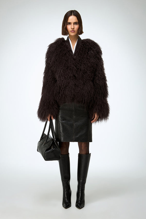Daniela - Brown Shearling Jacket