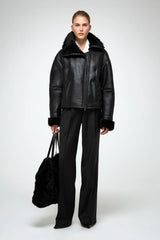 VSP - Pia - Black Shearling Jacket
