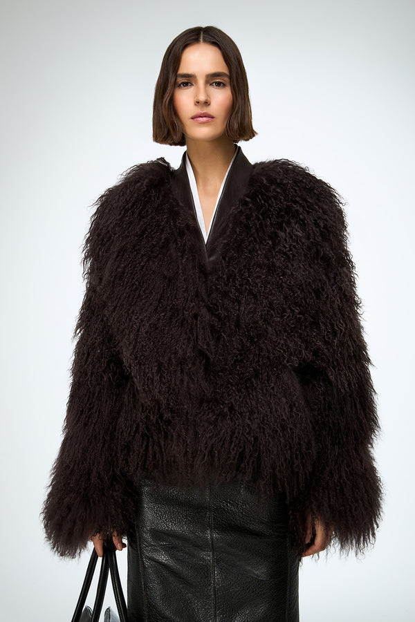 Daniela - Brown Shearling Jacket
