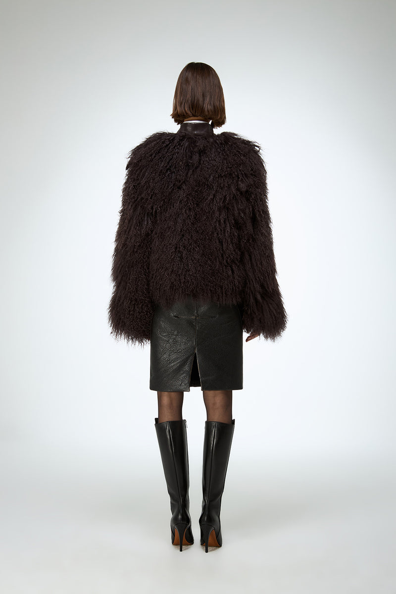 Daniela - Brown Shearling Jacket