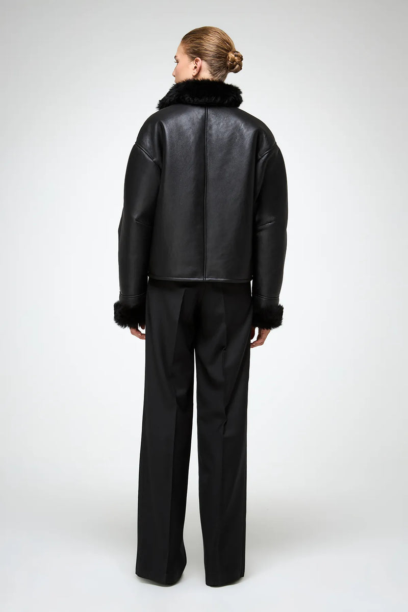 VSP - Pia - Black Shearling Jacket