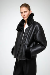 VSP - Pia - Black Shearling Jacket