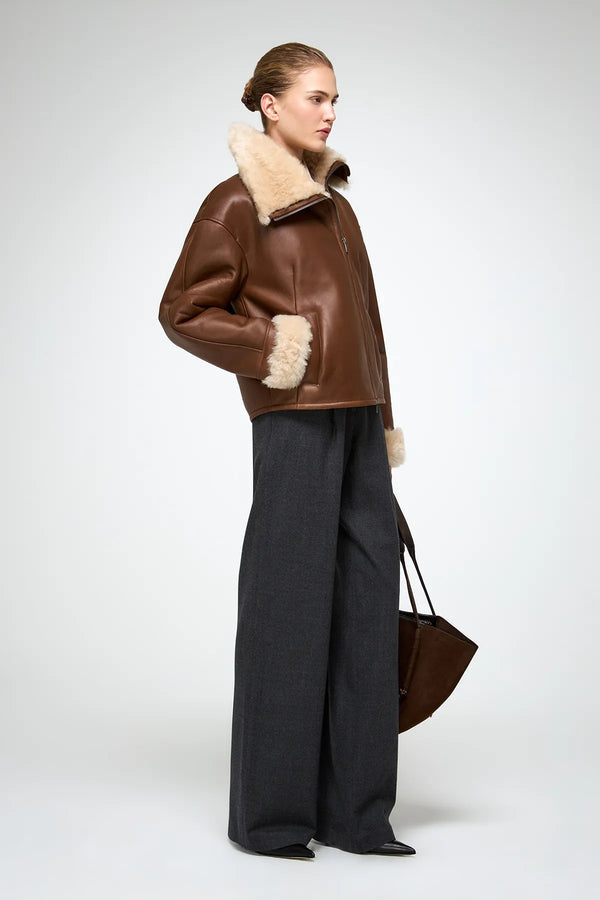 VSP - Pia - Brown Shearling Jacket