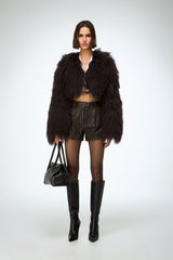Deborah - Brown Shearling Jacket