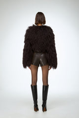Deborah - Brown Shearling Jacket