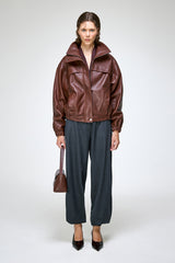 Eli - Dark Brown Leather Jacket