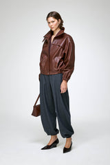 Eli - Dark Brown Leather Jacket