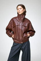Eli - Dark Brown Leather Jacket