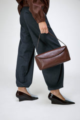 Matilde - Sac en cuir marron foncé